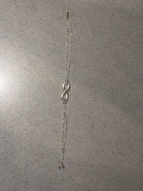 Tiffany & Co. Silver Infinity Dual-Chain Bracelet